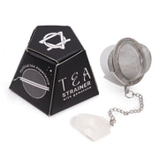 Raw Crystal Gemstone Tea Strainer - Rock Quartz