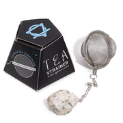 Raw Crystal Gemstone Tea Strainer - Rainbow Moonstone