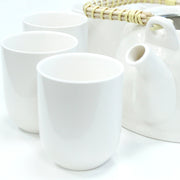 Classic White Teapot Set - Six Cups