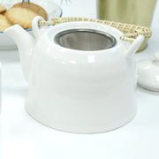 Classic White Teapot Set - Six Cups