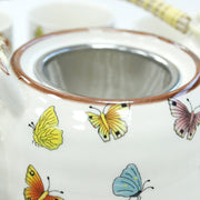 Butterflies Teapot Set - Six Cups