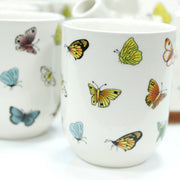 Butterflies Teapot Set - Six Cups