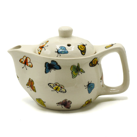 Small Infuser Teapot - Butterflies Decoration