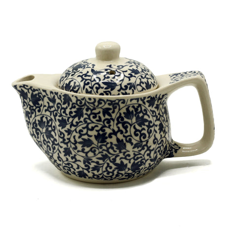 Blue Leaf Pattern Small Teapot