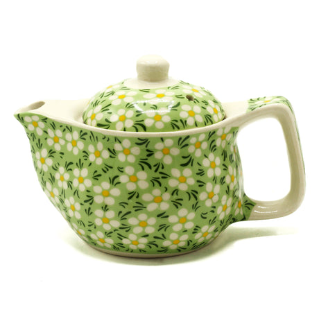 Green Daisy Small Teapot