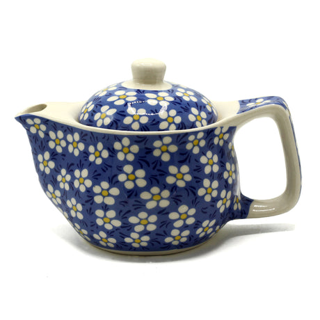 Small Teapot - Blue Daisy